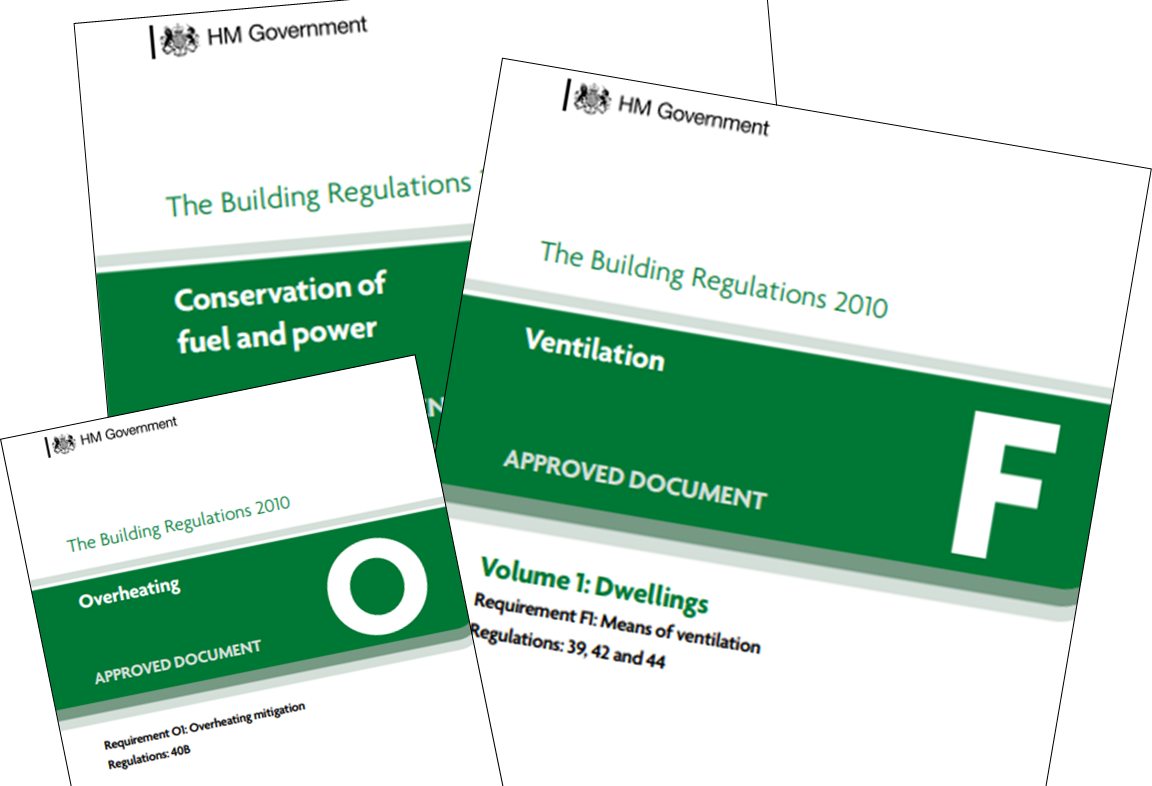 Approved Documents for Parts L, F and O 2021 now out